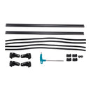 Portapacchi per auto universale in alluminio da 135 cm, con barra trasversale, con serratura-11