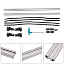 Universeller Aluminium-Autodachträger, Gepäckträger, Querstange, abschließbar, 135 cm-6