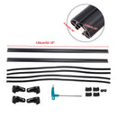Portapacchi per auto universale in alluminio da 135 cm, con barra trasversale, con serratura-14