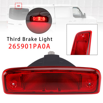 2012-2021  Nissan NV1500 NV2500 NV3500 Third Brake Light Assembly 26590-1PA0A 265901PA0A
