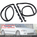1992-1995 Honda Civic Coupe / Hatchback Left+Right Front Door Sub Seal Rubber Set 72365-SR3-014 72325-SR3-014-3