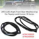 Guarnizione per porta anteriore sinistra + destra da 2 pezzi per Toyota Land Cruiser serie 70-1