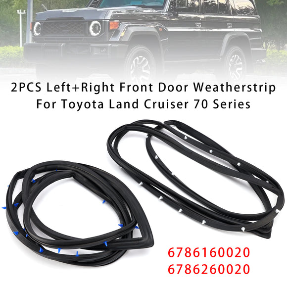 Guarnizione per porta anteriore sinistra + destra da 2 pezzi per Toyota Land Cruiser serie 70