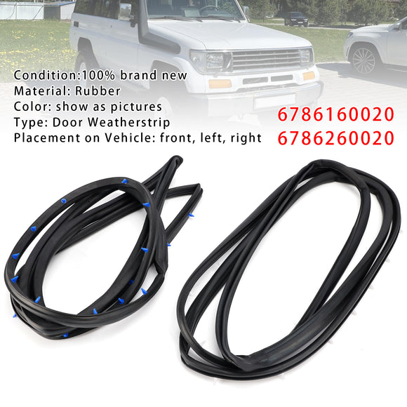 Guarnizione per porta anteriore sinistra + destra da 2 pezzi per Toyota Land Cruiser serie 70
