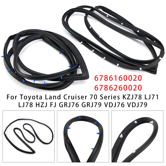 Guarnizione per porta anteriore sinistra + destra da 2 pezzi per Toyota Land Cruiser serie 70