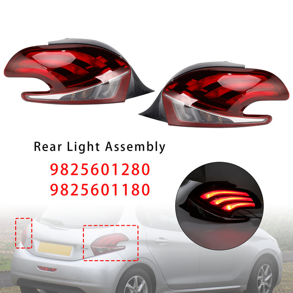 LED-Rücklicht hinten links + rechts für Peugeot 208 2015–2019 Facelift-Modelle
