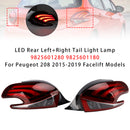 LED-Rücklicht hinten links + rechts für Peugeot 208 2015–2019 Facelift-Modelle-1