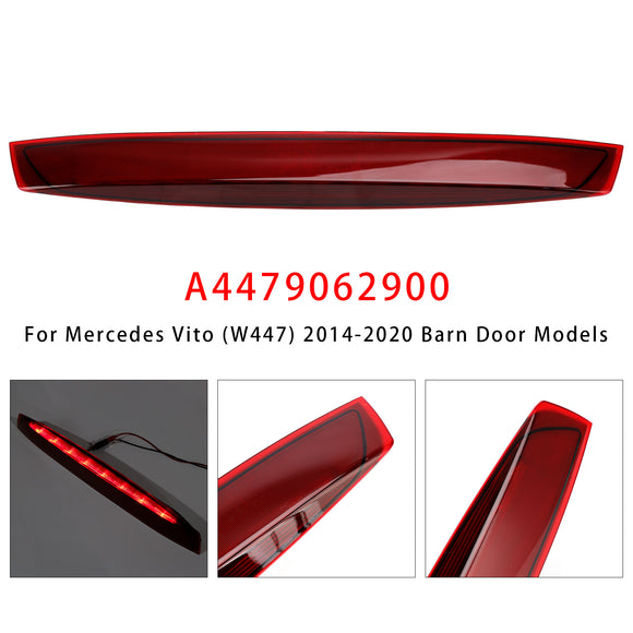 Dritte Bremsleuchte für Mercedes Vito (W4472014–2020 Scheunentormodelle Rot