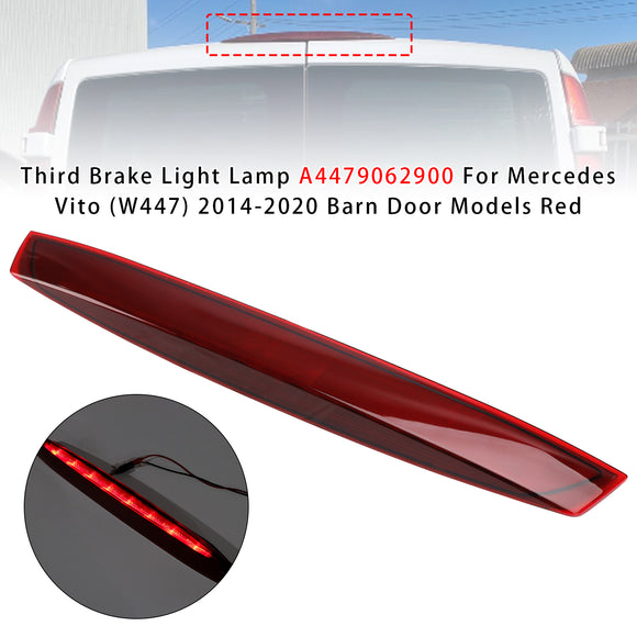 Dritte Bremsleuchte für Mercedes Vito (W4472014–2020 Scheunentormodelle Rot