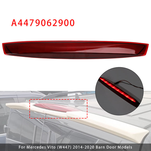 Dritte Bremsleuchte für Mercedes Vito (W4472014–2020 Scheunentormodelle Rot