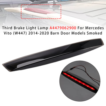 Third Brake Light Lamp For Mercedes Vito (W447) 14-2020 Barn Door Models Smoked