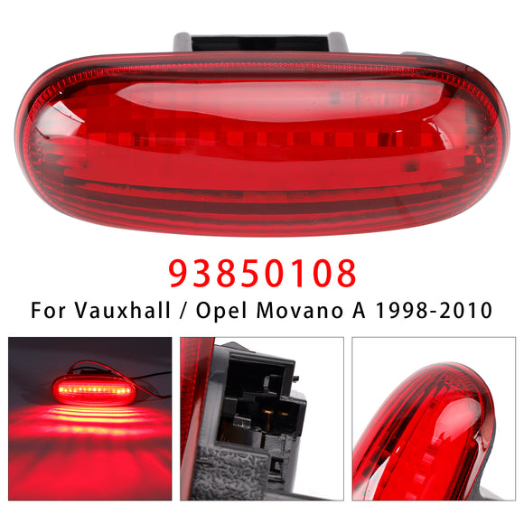 Hinten hohes drittes Bremslicht 93850108 für Vauxhall Vivaro A X83 01–2014, Rot