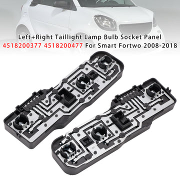 Left+Right Taillight Lamp Bulb Socket Panel For Smart Fortwo 2008-2018