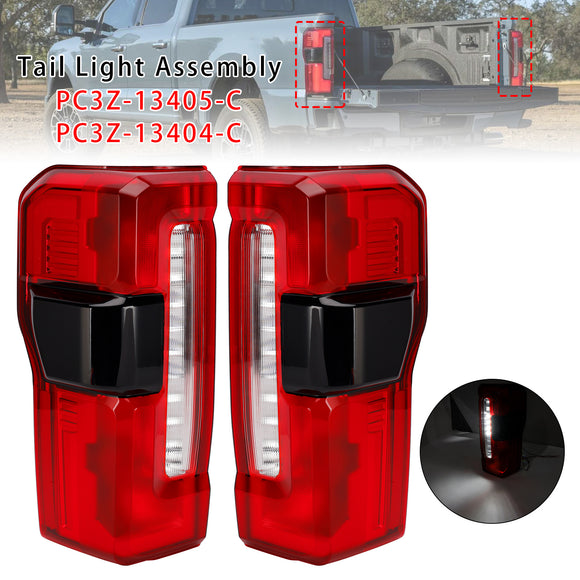 2023-2026 Ford F-250 F350 F450 paire latérale gauche + droite feu arrière LED avec angle mort PC3B-13B505-C PC3B-13B504-C