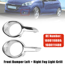 Left + Right Fog Light Grill 1608110880 1608111480 For Peugeot 208 2012-2015-1