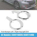 Left + Right Fog Light Grill 1608110880 1608111480 For Peugeot 208 2012-2015-2