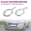 Left + Right Fog Light Grill 1608110880 1608111480 For Peugeot 208 2012-2015-3