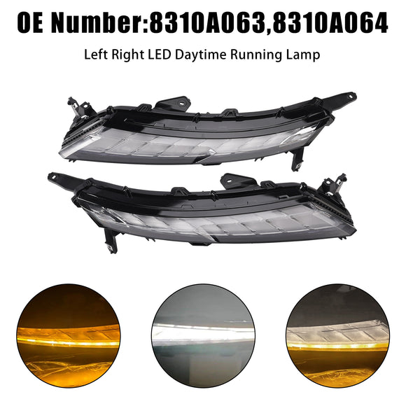 2022–2026 Mitsubishi Eclipse Cross, links + rechts, Paar vorne, LED-Tagfahrlicht, 8310A063, 8310A064
