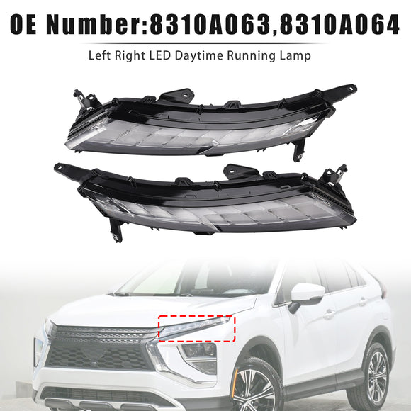 2022–2026 Mitsubishi Eclipse Cross, links + rechts, Paar vorne, LED-Tagfahrlicht, 8310A063, 8310A064