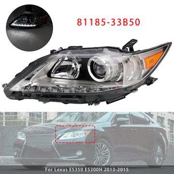 2013-2015 Lexus ES350 ES300H  Left HID Xenon Headlight 81185-33B50 - 0