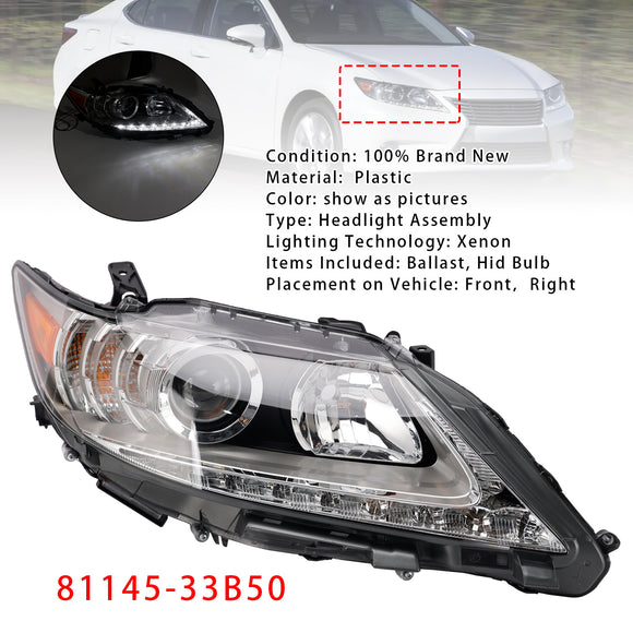 Lexus ES350 ES300h 2013-2015 Right HID Xenon Headlight 81145-33B50