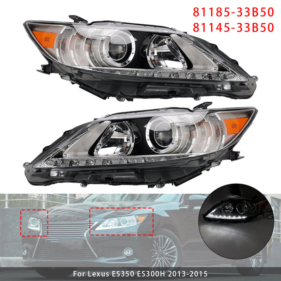 2013-2015 Lexus ES350 ES300h Left+Right HID Xenon Headlight 81185-33B50 81145-33B50