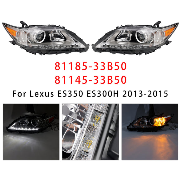2013-2015 Lexus ES350 ES300h Left+Right HID Xenon Headlight 81185-33B50 81145-33B50
