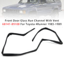 Toyota 4Runner 1985-1989 Front Door Glass Run Channel With Vent 68141-89108 6814189108-1