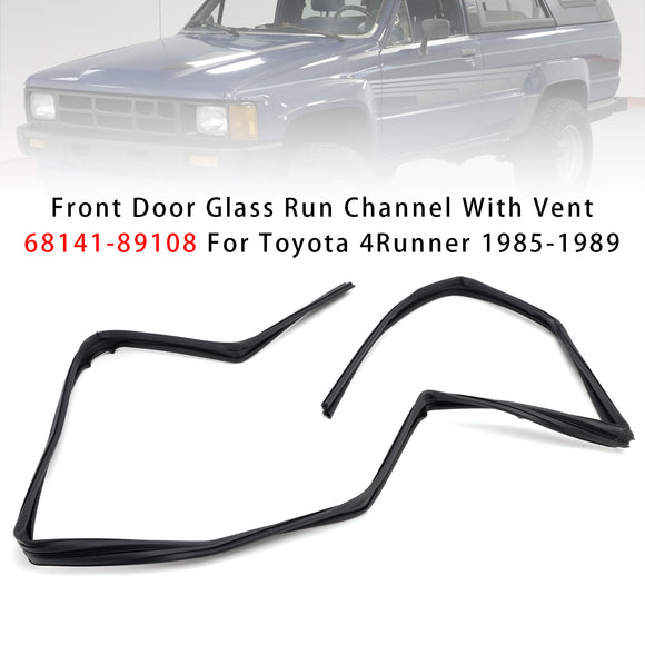 Toyota 4Runner 1985-1989 Front Door Glass Run Channel With Vent 68141-89108 6814189108