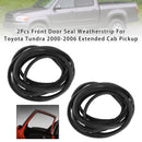 2 Stück Fronttürdichtung Dichtungsstreifen für Toyota Tundra 00-2006 Extended Cab Pickup-1