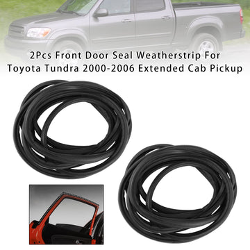 2000-2006 Toyota Tundra Extended Cab Pickup 2Pcs Front Door Seal Weatherstrip 623120C010 623110C010 - 0