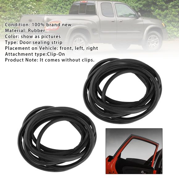 2 Stück Fronttürdichtung Dichtungsstreifen für Toyota Tundra 00-2006 Extended Cab Pickup