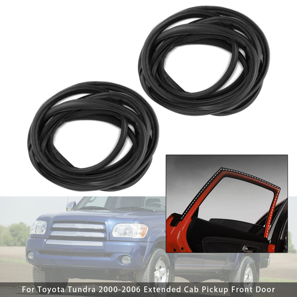 2 Stück Fronttürdichtung Dichtungsstreifen für Toyota Tundra 00-2006 Extended Cab Pickup