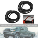 2 Stück Fronttürdichtung Dichtungsstreifen für Toyota Tundra 00-2006 Extended Cab Pickup-5