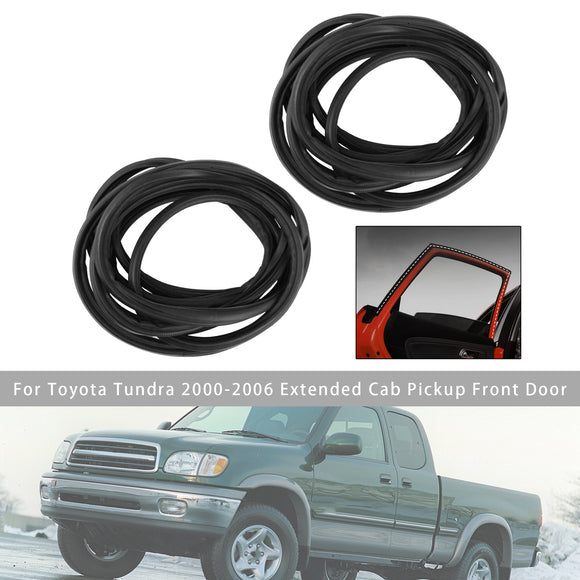2 Stück Fronttürdichtung Dichtungsstreifen für Toyota Tundra 00-2006 Extended Cab Pickup