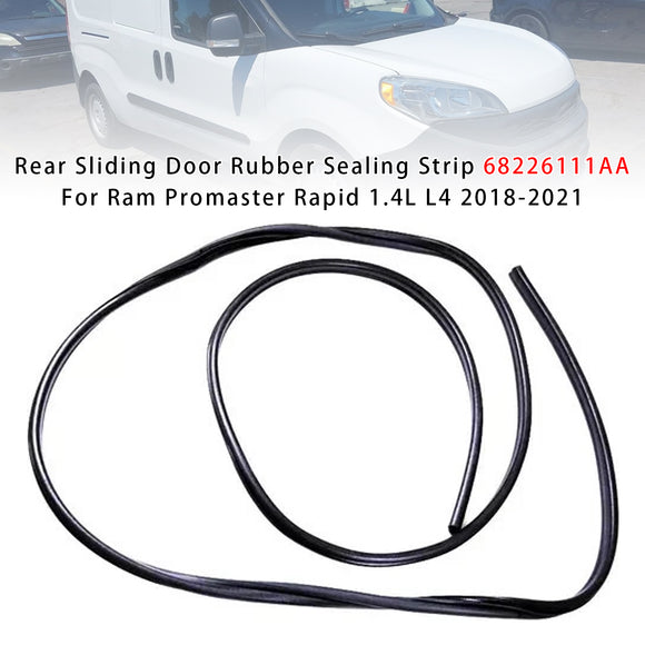 Gummi-Dichtungsstreifen für hintere Schiebetür für Ram Promaster Rapid 1.4L L4 2018–2021