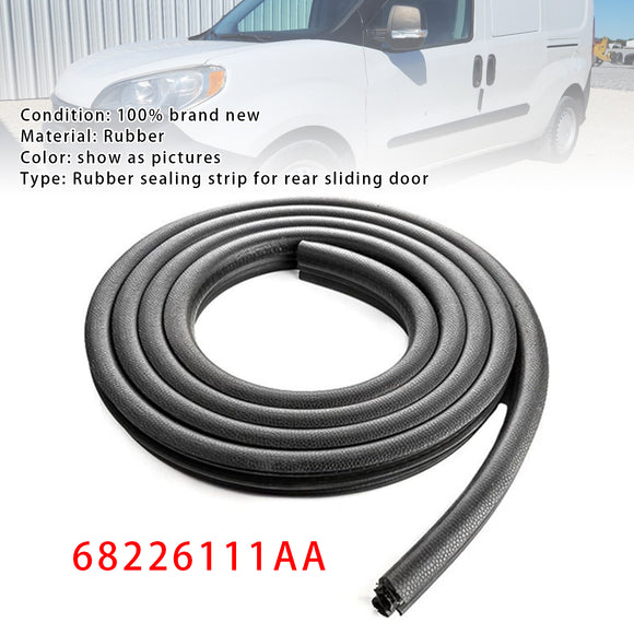 Gummi-Dichtungsstreifen für hintere Schiebetür für Ram Promaster Rapid 1.4L L4 2018–2021