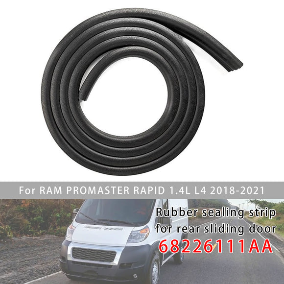Gummi-Dichtungsstreifen für hintere Schiebetür für Ram Promaster Rapid 1.4L L4 2018–2021