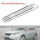 Ceinture d'étanchéité pour fenêtre extérieure de voiture, 4 pièces, pour Lexus RX270/350/450H 2008 – 2014-5