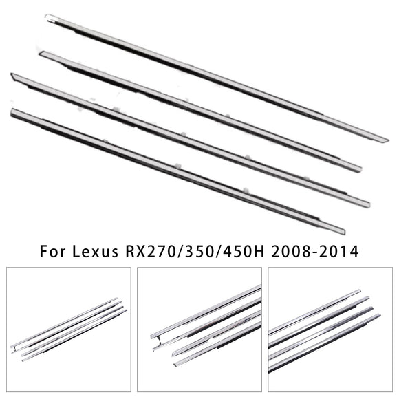 Ceinture d'étanchéité pour fenêtre extérieure de voiture, 4 pièces, pour Lexus RX270/350/450H 2008 – 2014