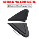 2X embellecedor triangular de espejo Exterior para VW Polo 6Q0853274A 6Q0853273A-1