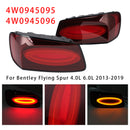 Links + Rechts Rücklicht für Bentley Flying Spur 4.0L 6.0L 2013-2019 Schwarz-6