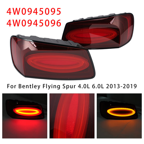 Links + Rechts Rücklicht für Bentley Flying Spur 4.0L 6.0L 2013-2019 Schwarz