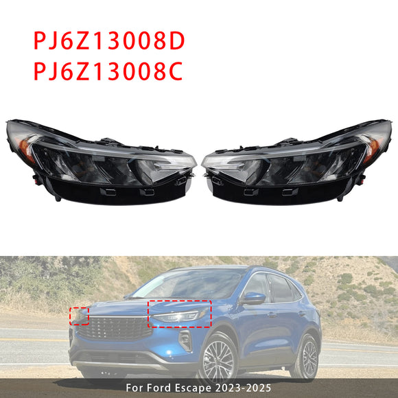 Links + rechts LED-Scheinwerferbaugruppe PJ6Z13008D PJ6Z13008C für Ford Escape 23-2025