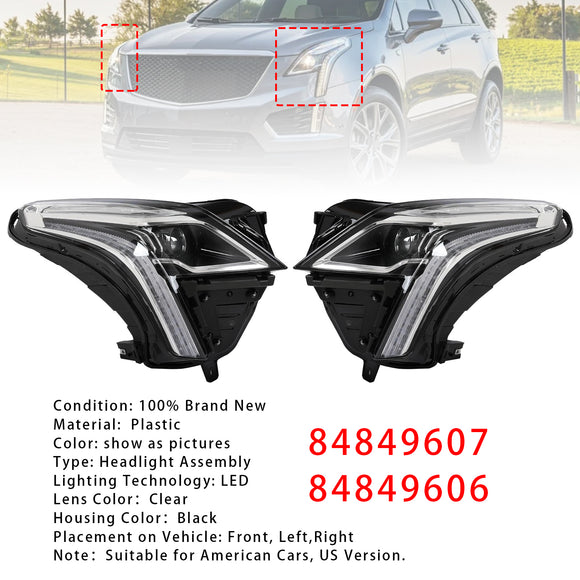 Gruppo faro LED sinistro + destro 84849607 84849606 per Cadillac XT5 2020-2023