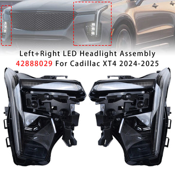2024-2025 Cadillac XT4 Left + Right Pair LED Headlight Assembly 42888029 42888030