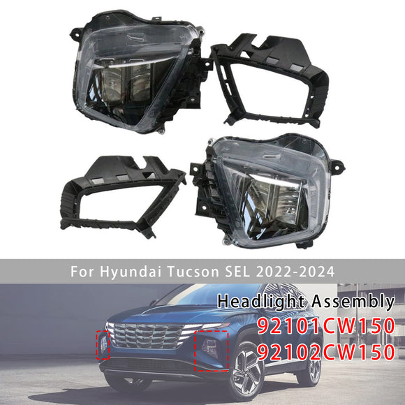 Vorne links + rechts LED-Scheinwerfer für Hyundai Tucson Sel 2022–2024