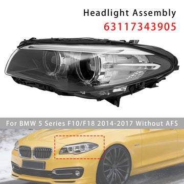 2014-2017 BMW 5 Series F10/F18 Etuvasen HID Xenon ajovalo W/O AFS 63117343905 - 0