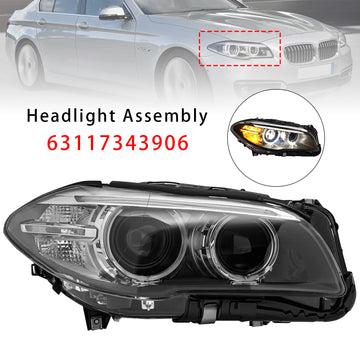 BMW 5 Series F10 / F18 2014-2017 Front Right HID Xenon Headlight W/O AFS 63117343906 - 0