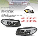 Phare au xénon HID avant gauche + droit sans AFS pour BMW série 5 528i 535i 2014-2017-2